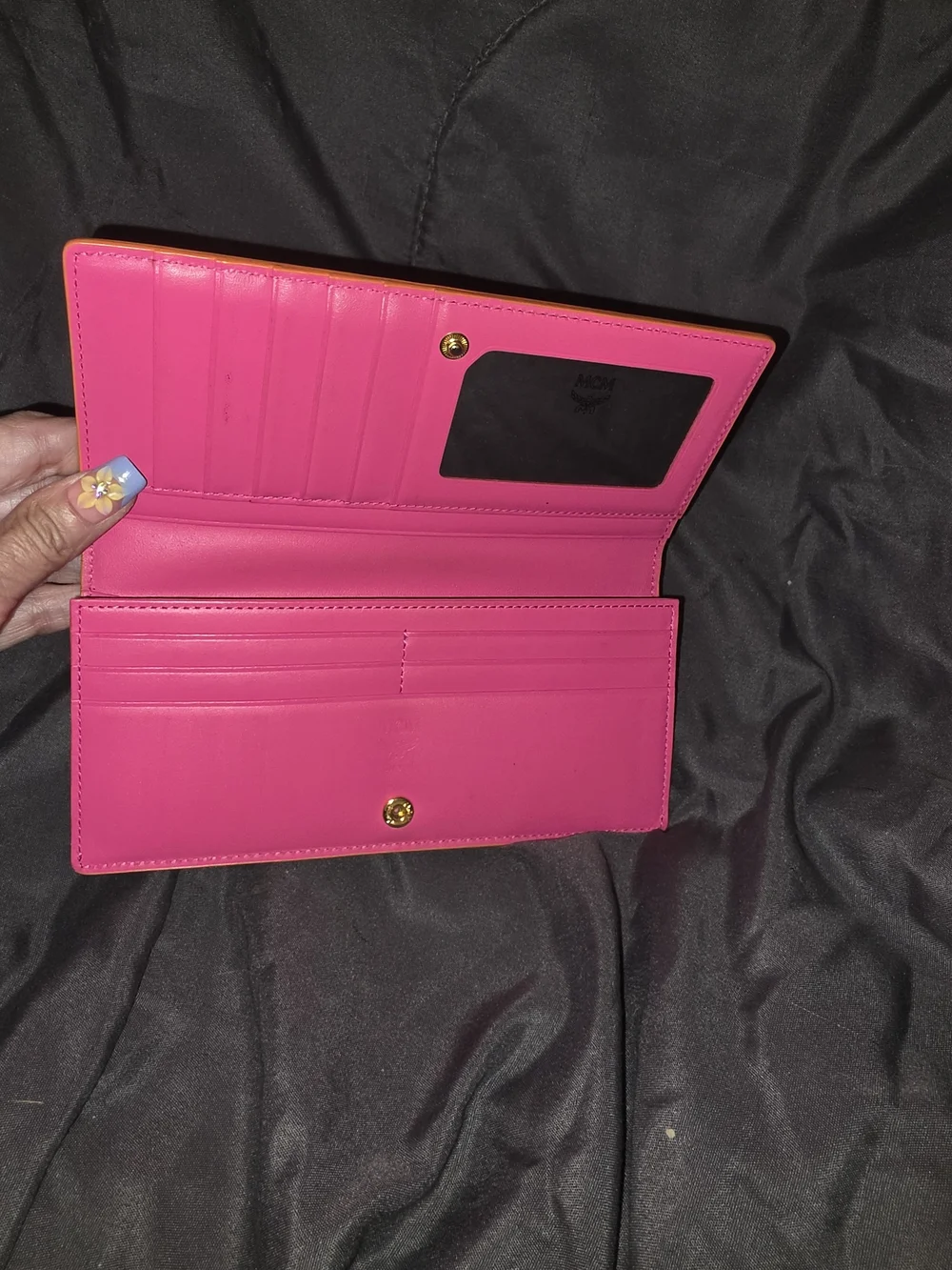MCM Orange Leather Long Wallet - Picture 11 of 11